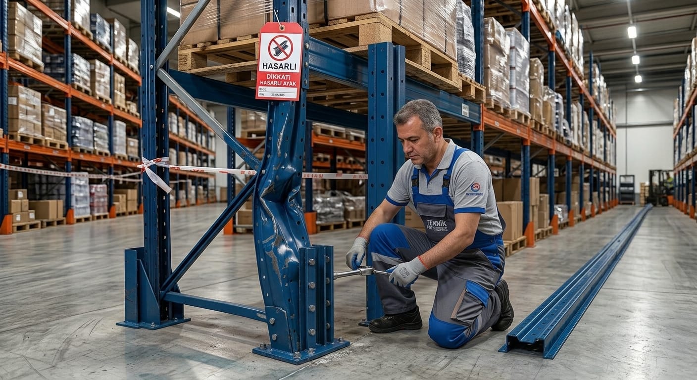 Kütahya Endüstriyel Raf Sistemleri Ayak Dikme Hasar Tamir, Onarım ve Değişim Hizmetleri